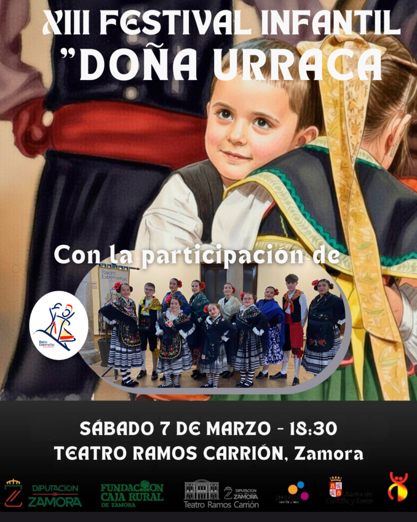 Actuación del grupo juvenil de Raíces Extremeñas en Zamora. 7-3-2026