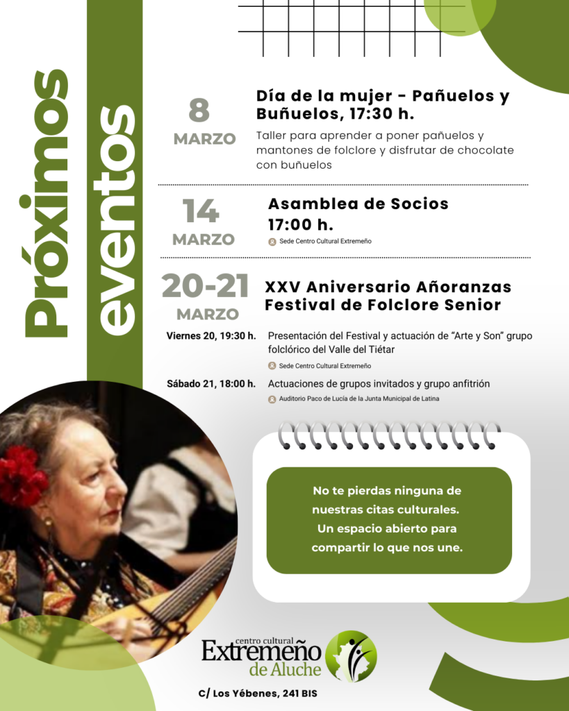 Próximos eventos CCEA marzo 2026